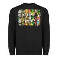 Black sunset vibes brush stroke Heavyweight Sweatshirt - BarkalooDesign