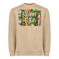 Mushroom sunset vibes brush stroke Heavyweight Sweatshirt - BarkalooDesign
