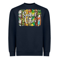Navy sunset vibes brush stroke Heavyweight Sweatshirt - BarkalooDesign