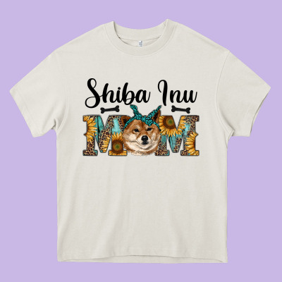 Western Shiba Inu Mom Heavy Core Tee Designed By Ranaportraitstore