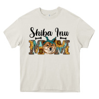 Cream western shiba inu mom Heavy Core Tee - RanaPortraitStore