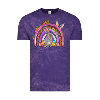 Cloud Purple Easter rainbow Vintage Tee - OliviaCreatesArt