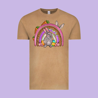 Easter Rainbow Vintage Tee Designed By Oliviacreatesart