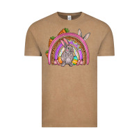 Vintage Coffee Easter rainbow Vintage Tee - OliviaCreatesArt