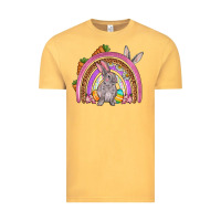 Vintage Mustard Easter rainbow Vintage Tee - OliviaCreatesArt
