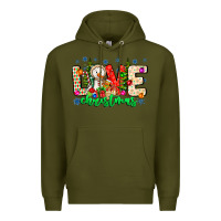 Army Green love Christmas Premium Hoodie - CowhideDigitalArt