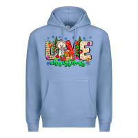 Colony Blue love Christmas Premium Hoodie - CowhideDigitalArt