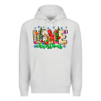 Dove Grey love Christmas Premium Hoodie - CowhideDigitalArt