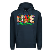 Navy love Christmas Premium Hoodie - CowhideDigitalArt