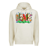 Oatmeal Heather love Christmas Premium Hoodie - CowhideDigitalArt