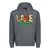 Rock love Christmas Premium Hoodie - CowhideDigitalArt