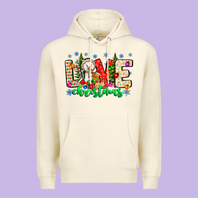 Love Christmas Premium Hoodie Designed By Cowhidedigitalart
