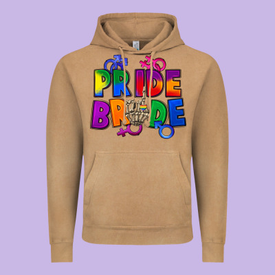Pride Bride Vintage Hoodie Designed By Fadigitalartstudio