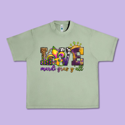 Love. Ardi Gras Y'all Urban Heavy Tee Designed By Oliviacreatesart