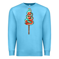 Ocean Blue bluered lollipop Premium Sweatshirt - AdoDesignShop