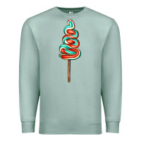 Seafoam bluered lollipop Premium Sweatshirt - AdoDesignShop