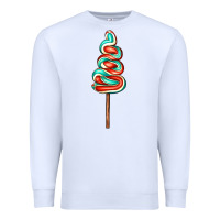 White bluered lollipop Premium Sweatshirt - AdoDesignShop