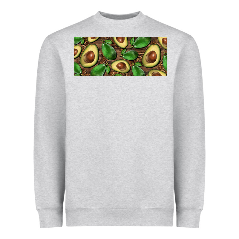 Avocados With Wood And Leopard Background 15 Oz Mug Heavyweight Sweatshirt by BarkalooDesign | Teevron