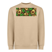 Mushroom avocados with wood and leopard background 15 oz mug Heavyweight Sweatshirt - BarkalooDesign