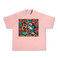Salmon nurse hearts Urban Heavy Tee - Jasminsmagicworld