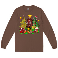 Chestnut christmas with american football trees bbs Long Sleeve Tee - BundleAndBundleShop