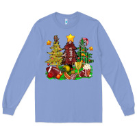 Colony Blue christmas with american football trees bbs Long Sleeve Tee - BundleAndBundleShop