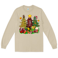 Mushroom christmas with american football trees bbs Long Sleeve Tee - BundleAndBundleShop