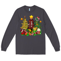 Smoke christmas with american football trees bbs Long Sleeve Tee - BundleAndBundleShop