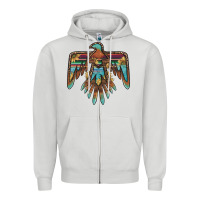 Dove Grey thunderbird with sunflowers Zipper Hoodie - BarkalooDesign