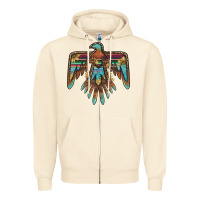 Sandshell thunderbird with sunflowers Zipper Hoodie - BarkalooDesign