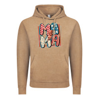 Vintage Coffee 4th of July mama with lightning bolt Vintage Hoodie - FaDigitalArtStudio