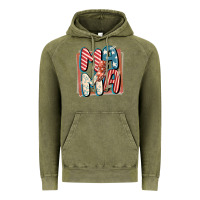Vintage Olive 4th of July mama with lightning bolt Vintage Hoodie - FaDigitalArtStudio