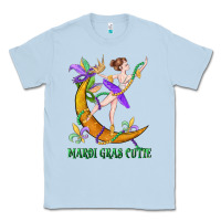 Dusty Blue mardi gras cutie Classic Tee - CowGirlArtShop