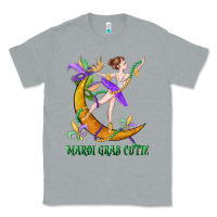 Heather Grey mardi gras cutie Classic Tee - CowGirlArtShop