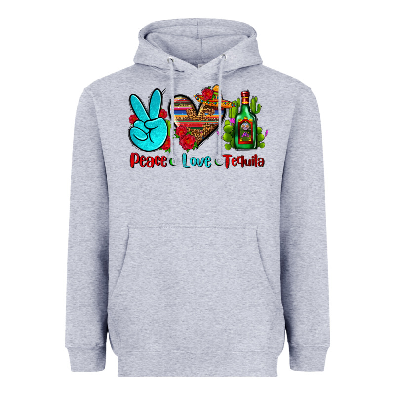 Peace Love Tequila Heavyweight Hoodie by AdoDesignShop | Teevron