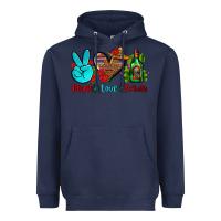 Navy peace love tequila Heavyweight Hoodie - AdoDesignShop