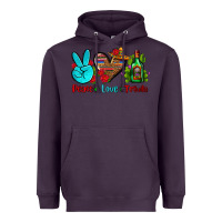 Plum peace love tequila Heavyweight Hoodie - AdoDesignShop