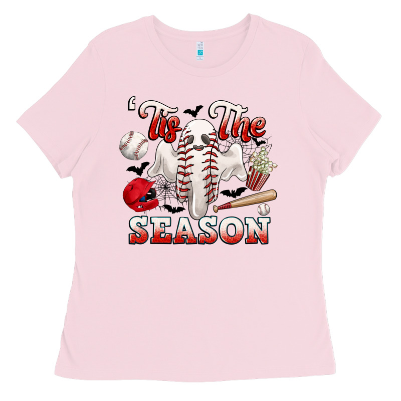 Tis The Season Baseball Halloween Ladies Tee by CowGirlArtShop | Teevron
