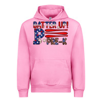 Fuchsia Pink batter up pre k Urban Hoodie - JahusDesignShop