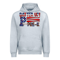 Heather Grey batter up pre k Urban Hoodie - JahusDesignShop