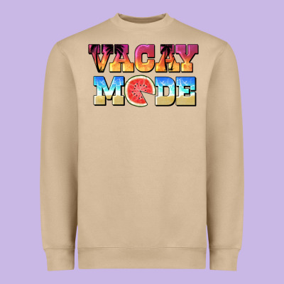 Vacay Mode Watermelon Heavyweight Sweatshirt Designed By Barkaloodesign