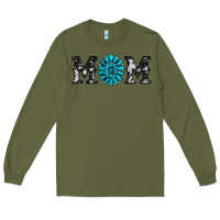 Army Green cowhide with gemstone Long Sleeve Tee - RanaPortraitStore