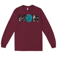 Burgundy cowhide with gemstone Long Sleeve Tee - RanaPortraitStore