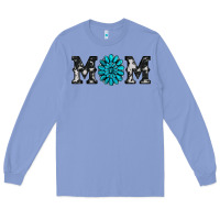 Colony Blue cowhide with gemstone Long Sleeve Tee - RanaPortraitStore