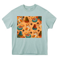 Arona Fall Pumpkins Autumn Coffee Heavy Core Tee - texasbilliewilder