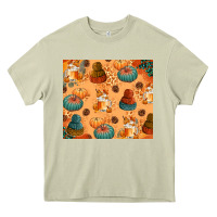 Mossy Fall Pumpkins Autumn Coffee Heavy Core Tee - texasbilliewilder