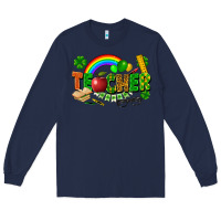 Navy teacher st patrick Long Sleeve Tee - FaDigitalArtStudio