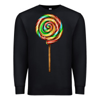 Black rainbow lollipop Premium Sweatshirt - AdoDesignShop