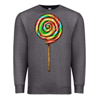 Charcoal Heather rainbow lollipop Premium Sweatshirt - AdoDesignShop