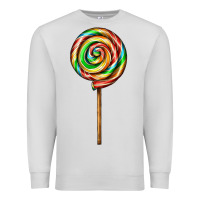 Dove Grey rainbow lollipop Premium Sweatshirt - AdoDesignShop